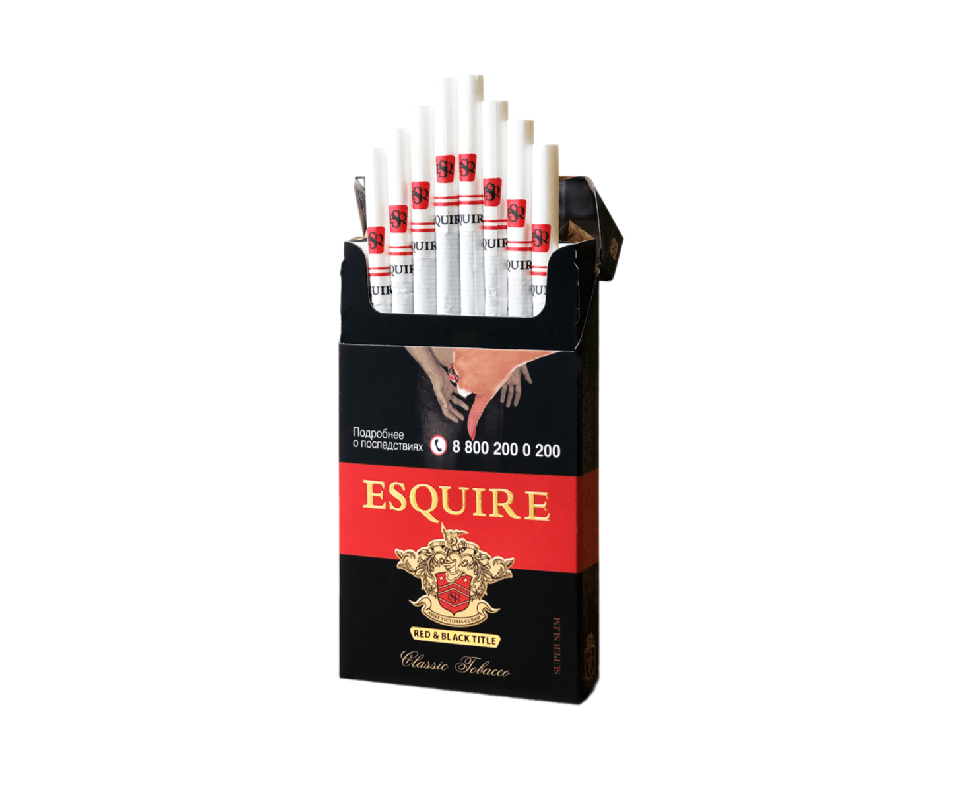 Сигареты Esquire Red & Black Superslim Сигареты Esquire Red & Black Superslim