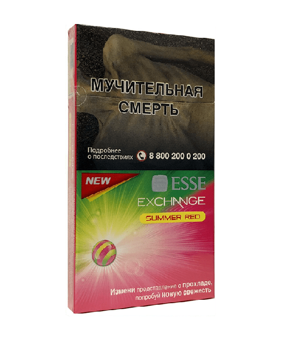 Сигареты ESSE Exchange Summer Red Super Slim Сигареты ESSE Exchange Summer Red Super Slim