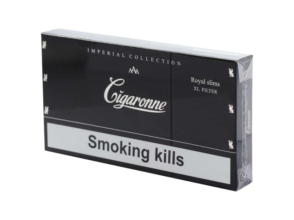 Сигареты Cigaronne Royal Slims XL Filter Black (DUTY Market) Сигареты Cigaronne Royal Slims XL Filter Black (DUTY Market)