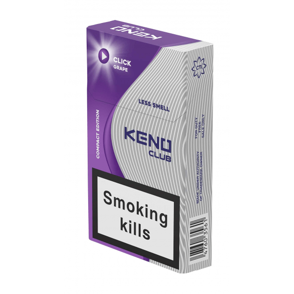 Сигареты Keno Club Click Grape Compact Сигареты Keno Club Click Grape Compact